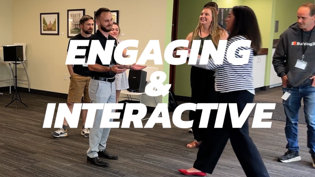 The Product Improv Game during a improv workshop